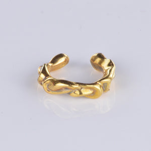 GOLD PLATED SOLID SILVER EAR CUFF